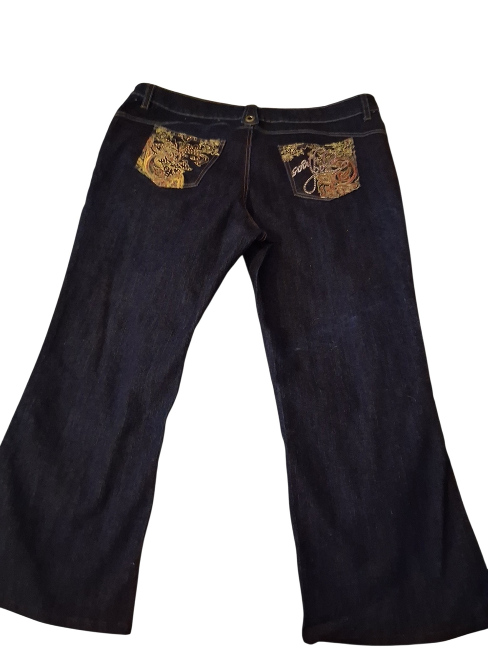 South Pole Dark Blue Women's Wide Leg Jeans - Picture 2 of 7